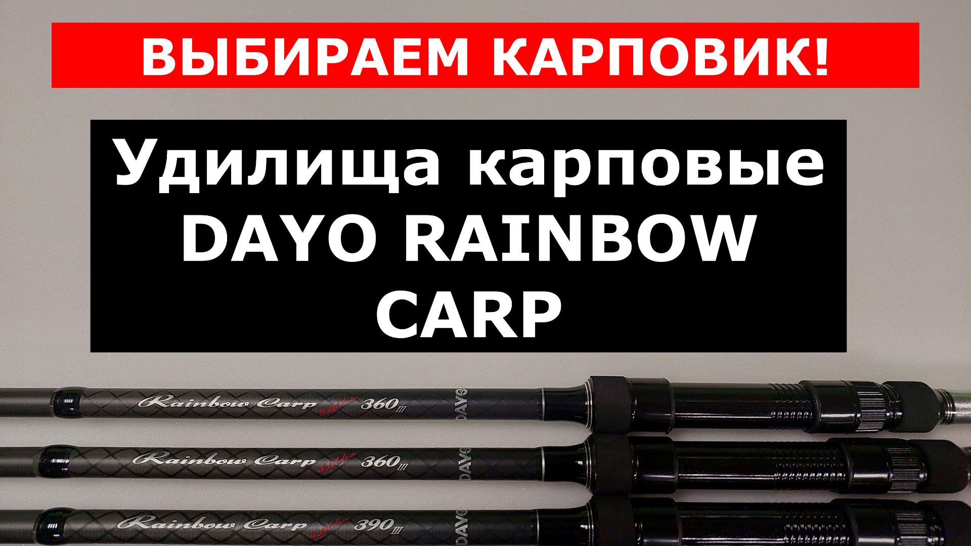 ЛУЧШИЕ БЮДЖЕТНЫЕ КАРПОВЫЕ УДИЛИЩА. ВЫБИРАЕМ КАРПОВИК. УДИЛИЩЕ ДЛЯ КАРПА DAYO RAINBOW