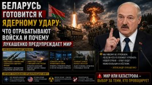 БЕЛАРУСЬ ГОТОВИТСЯ К ЯДЕРНОМУ УДАРУ: ЧТО ОТРАБАТЫВАЮТ ВОЙСКА И ПОЧЕМУ ЛУКАШЕНКО ПРЕДУПРЕЖДАЕТ МИР