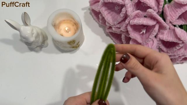 КРОКУСЫ ИЗ СИНЕЛЬНОЙ ПРОВОЛОКИ