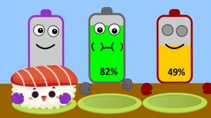 Small Medium Big Food Challenge   Mukbang Animation   Battery Charging Animation   NCR Animation