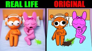 Лучшие тиктоки из Sprunki Oren x Pinki: Ночь - Пердежный сюрприз в РЕАЛЬНОЙ ЖИЗНИ против ОРИГИНАЛА