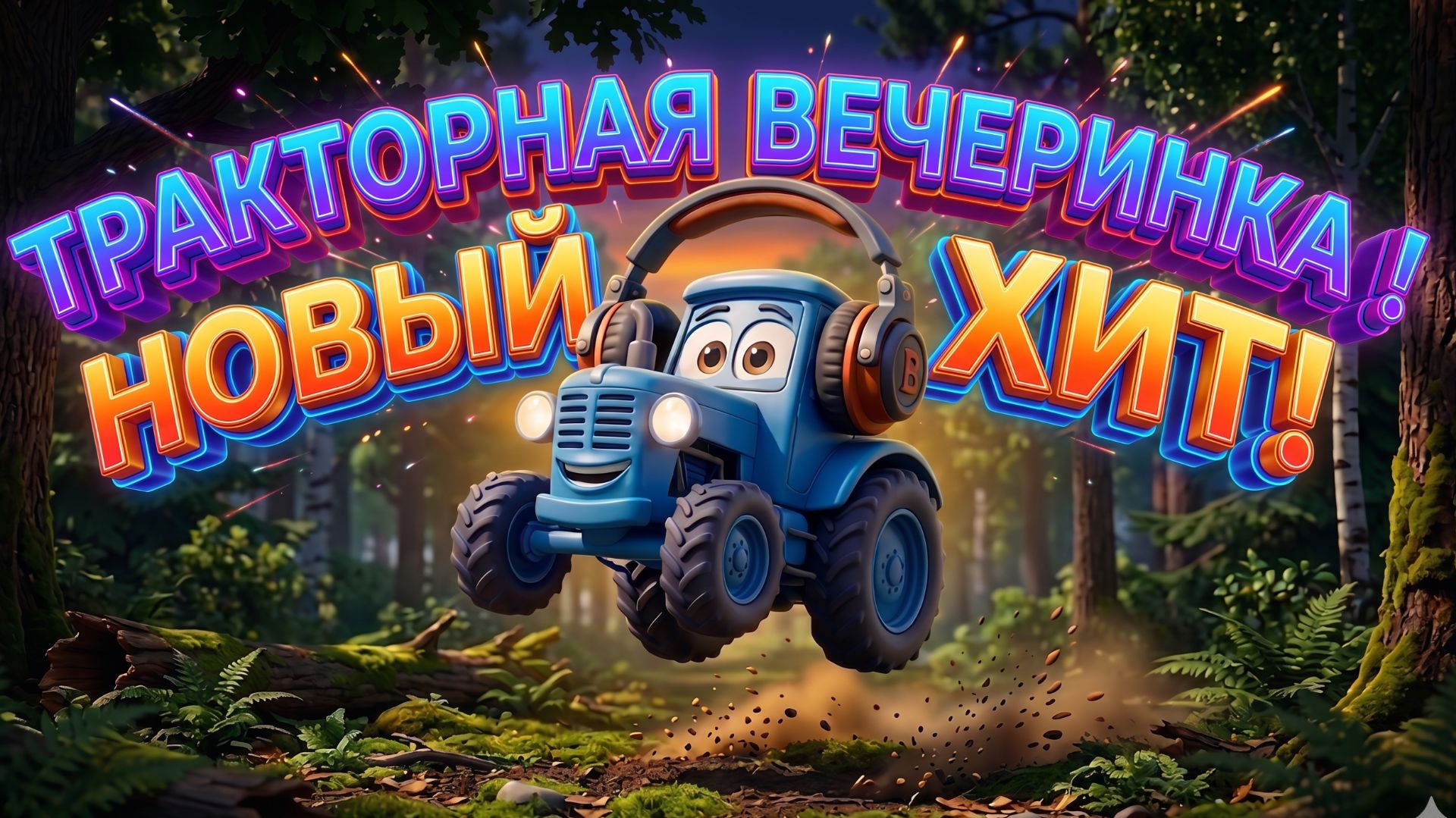 СИНИЙ ТРАКТОР ГРОМКО ГУДИТ — МОТОРИК ПО ДОРОГАМ ЛЕТИТ!  | МУЛЬТОПИЯ