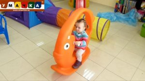 185. 02028# Качеля напольная Рыбка (Даша 2,5г., Маша 4,5г.)
