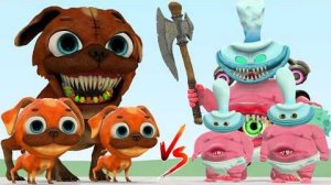 Все Чомпи Чейзи против всех Бинки Дринки из Dark Pals, 1-й этаж