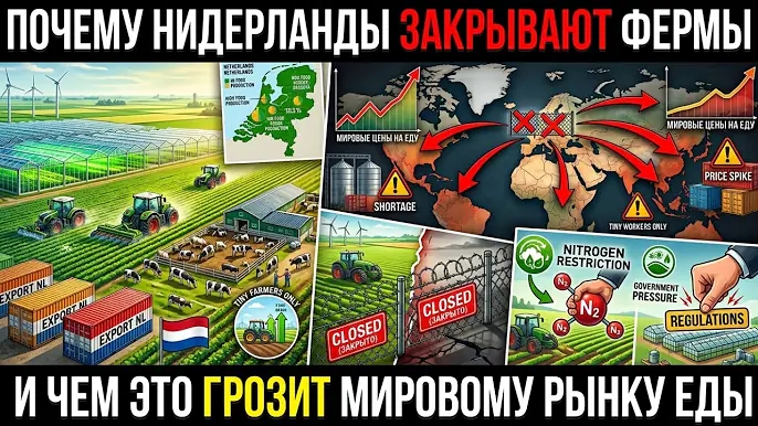 Почему Нидерланды сокращают фермы — и как это влияет на мировой рынок еды
