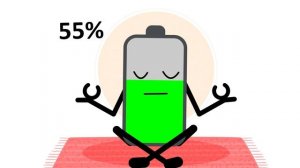 The Battery In The Lotus Position For Wireless Charging   NCR Animation