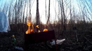 Бичмэн готовит люлякебаб из дичи в своей лачуге-бичуге в суровой сибирской лесотундре!!!