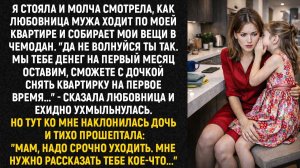 Я стояла и молча смотрела, как любовница мужа ходит по моей квартире и собирает мои вещи в чемодан