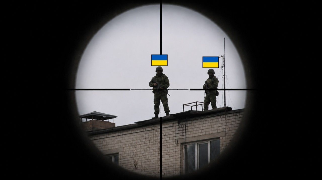 Российский самолет ОСВ-96 запускает украинский истребитель с крыши