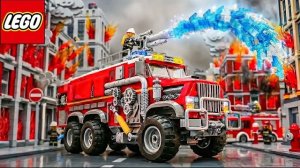 Я построил самую безумную пожарную машину LEGO City, чтобы остановить массовый пожар! 🔥🚒