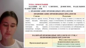 Задание 14 ЕГЭ. Слитное, раздельное, дефисное написание слов