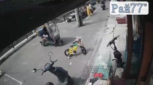 Беспечный мотоциклист