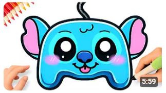 КАК НАРИСОВАТЬ ПРОСТОЙ ДЖОЙСТИК В СТИЛЕ КАВАИ 🎮💙