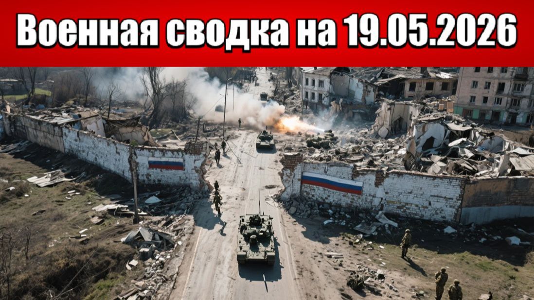 «ВС РФ добивают окружённые подразделения врага в Часов Яре!»: Военная сводка на 19.05.2026