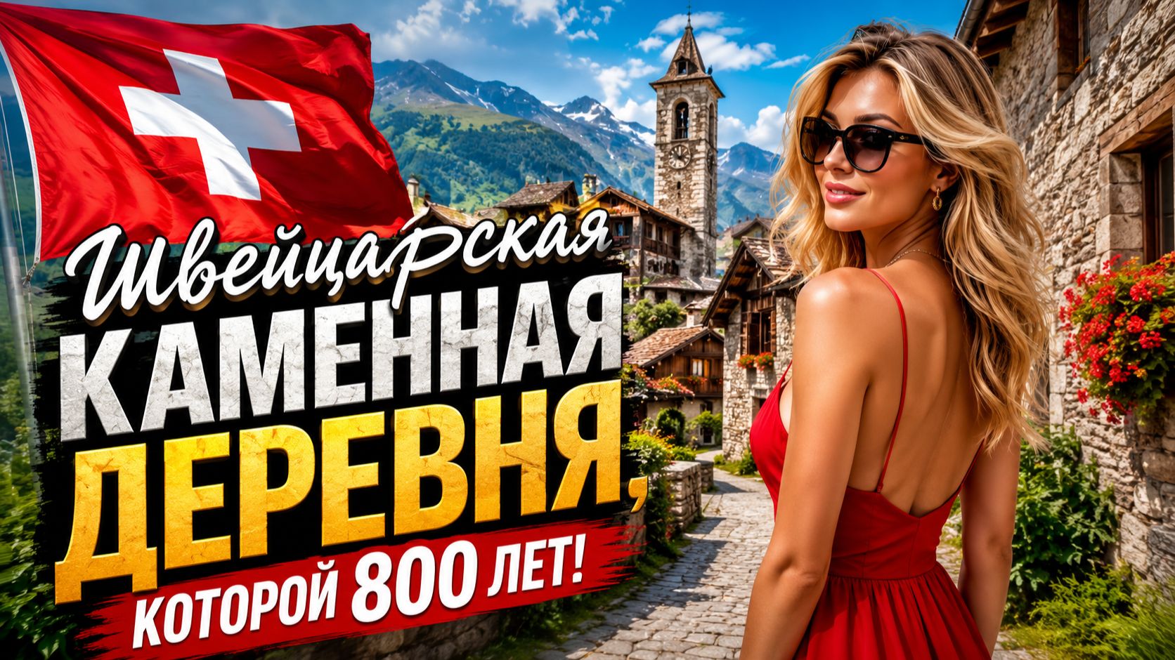 Швейцарская каменная деревня, которой 800 лет, кажется почти невероятной (но она существует!).