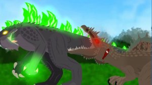 Зилла Младший VS ARK Спайк / рисуем мультфильмы 2