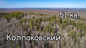 Колпаковский камень, пос. 51 кв. Вид с дрона.