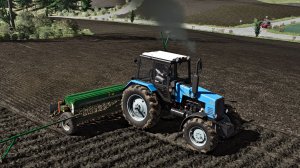 FS25 Kolonia. Сев озимой пшеницы Беларус МТЗ-1221