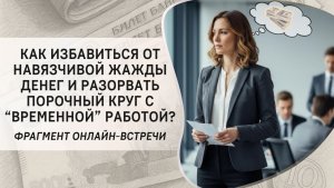 Как избавиться от навязчивой жажды денег и разорвать порочный круг с «временной» работой?