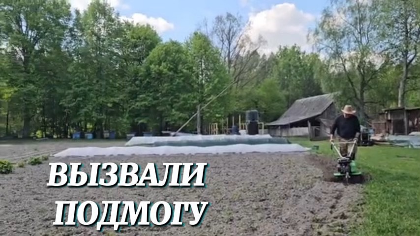 ВДВОЁМ НЕ СПРАВИЛИСЬ, ВЫЗВАЛИ ПОДМОГУ! ДВА ДНЯ РАБОТЫ НА ХУТОРЕ И СЕМЕЙНЫЙ ШАШЛЫК