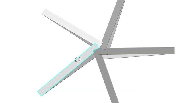 3D-композиция - 5 объёмных треугольников