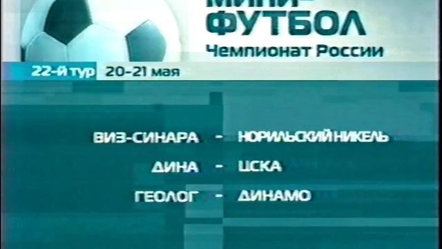 Рекламные блоки и анонсы (Спорт, 19.05.2005)
