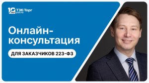 19.05.2026 Онлайн-консультация для заказчиков по 223-ФЗ (Кузнецов А.)
