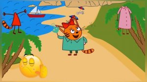 Мультики. Три кота. Коржик, Карамелька и Компот отдыхают на море
