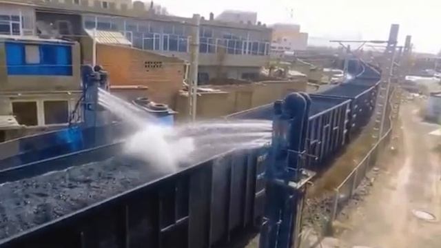 Увлаж­нение сыпучих материалов на железной дороге