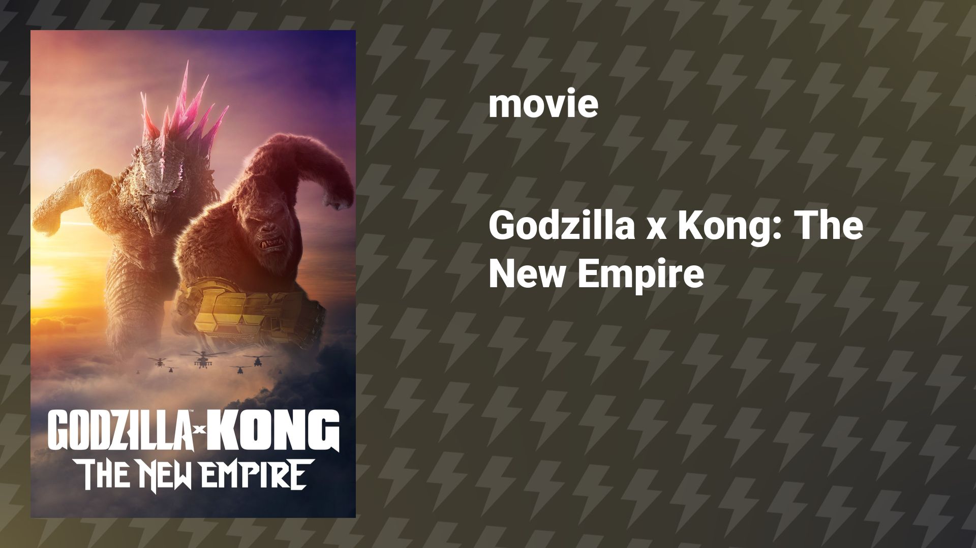 Godzilla x Kong: The New Empire (movie, 2024) смотреть онлайн