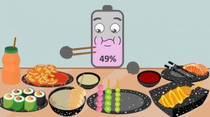 Tanghulu Street Food Mukbang   Street Food Eating Show! Battery Charging Animation   NCR Animation