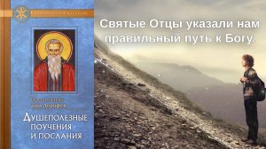 Святые Отцы указали нам правильный путь к Богу