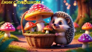 🌟 ЁЖИК С ЛУКОШКОМ! Добрая песенка для малышей 🍄