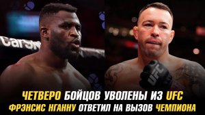 Четверо бойцов уволены из UFC / Фрэнсис Нганну ответил на вызов чемпиона Karate Combat