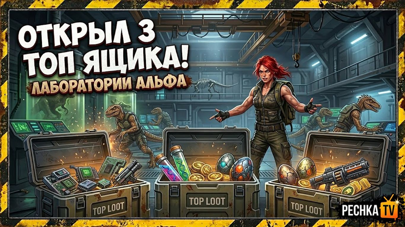 ОТКРЫВАЕМ 3 ТОП ЯЩИКА В Jurassic Survival! ЛАБОРАТОРИЯ АЛЬФА И ОТКРЫТИЕ ЯЩИКОВ | PECHKA TV