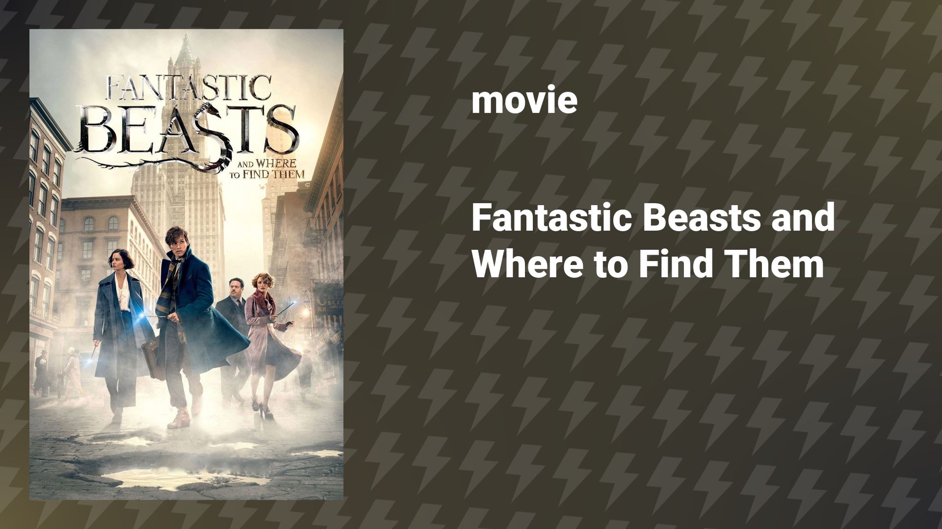 Fantastic Beasts and Where to Find Them (movie, 2016) смотреть онлайн