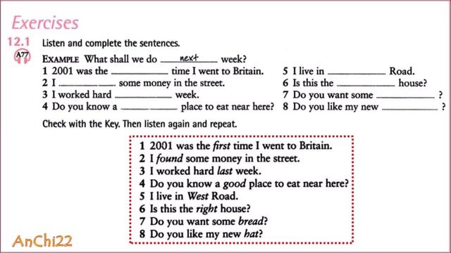 Unit 12 Twenty Days - English Pronunciation In Use Elementary
