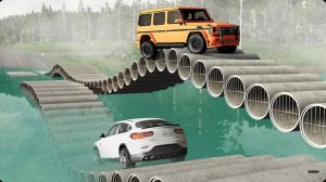Автомобили против разрушенных мостов — BeamNG Drive — 🔥 ULTIMATE Edition: Компиляция
