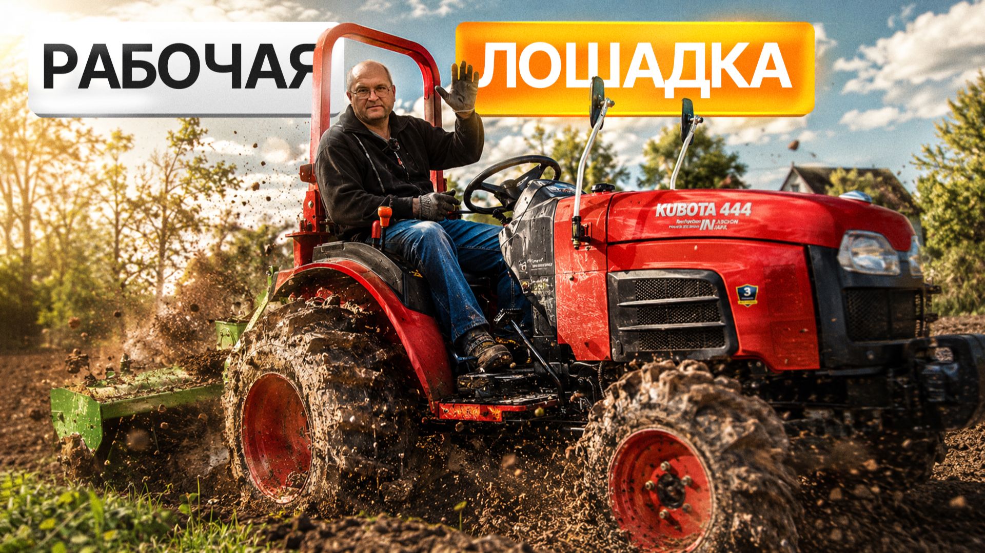 СПРАВИТСЯ ЛИ КИТАЙСКАЯ КОПИЯ KUBOTA ПРОТИВ ТЯЖЁЛОЙ ПОЧВЫ? | Тест Кентавр Т-444 и Фрезы Флагман ЭКО