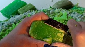 ASMR soap cutting💚🤍💚Резка мыла 🔪