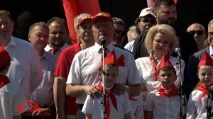 На Красной площади состоялся торжественный приём в ряды пионерии