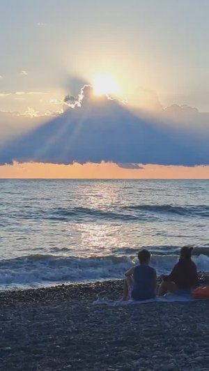 Закат на Черном море. Лазаревское.