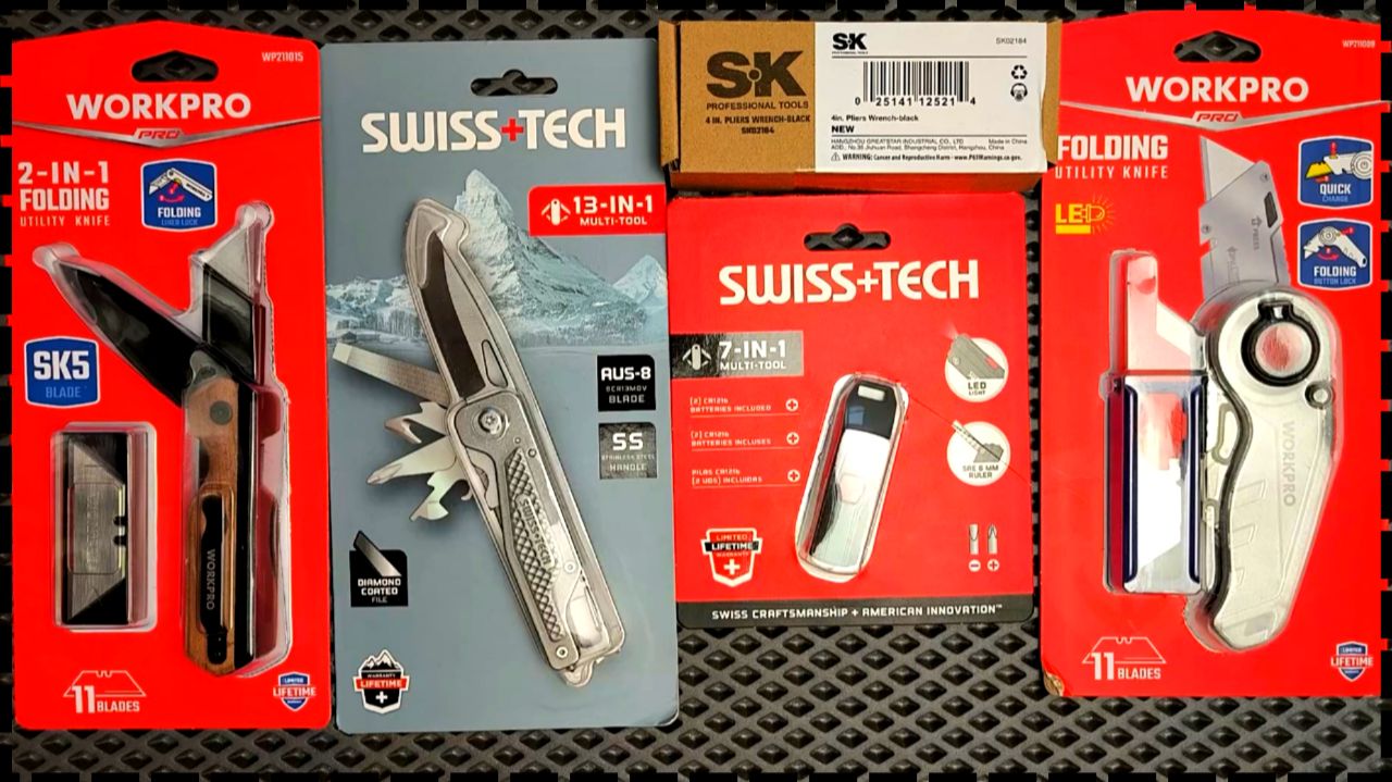 Большой Обзор Ножей Swiss Tech / WORKPRO / SK