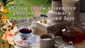 ДРУЗЬЯ МОИ !!! Доброе утро. Хорошего дня , добрых новостей и радостных событий!!!