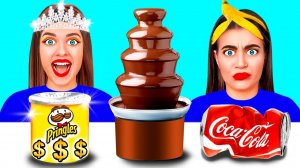 Богатая девушка против бедной # ШОКОЛАДНЫЙ ФОНТАН ЧЕЛЛЕНДЖ  #2 от BooBoom Challenge