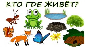 Кто где живет/Развивающие мультики для детей/Развитие речи/Учим слова учимся говорить