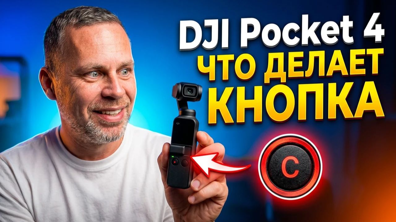 DJI Pocket 4: Что делает кнопка С?