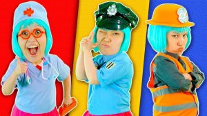 Девочка Полицейский, Доктор и Девочка Пожарный # Lights Kids Детские Песни