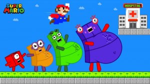 МАРИО ПОМОГАЕТ ВСЕМ БЛОКАМ ФАЗ 1–4 В БОЛЬНИЦУ В ЛАБИРИНТЕ LEVEL UP ｜ ИГРОВАЯ АНИМАЦИЯ