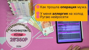 #6 Распределение семейного бюджета по конвертам. Последнее распределение зарплаты с ВБ.